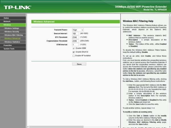 Настройка TP-Link TL-WPA4220 Настройка TP-Link TL-WPA4220