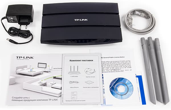 Комплект поставки TP-Link TL-WR1045ND Комплект поставки TP-Link TL-WR1045ND