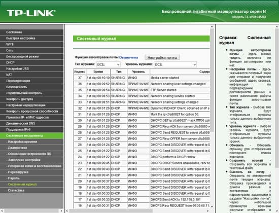 Настройка TP-Link TL-WR1045ND Настройка TP-Link TL-WR1045ND