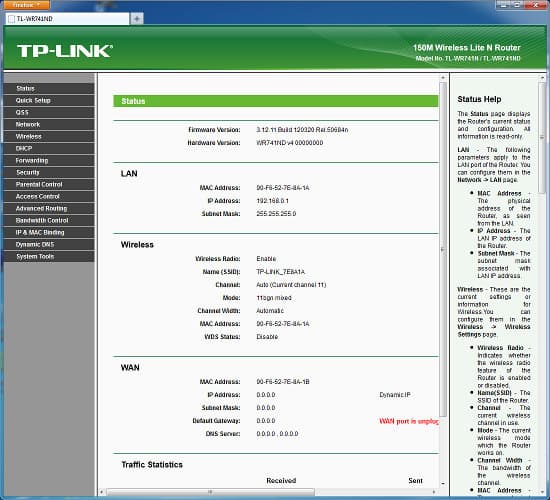 Настройка роутера TP-Link TL-WR741ND Настрока роутера TP-Link TL-WR741ND