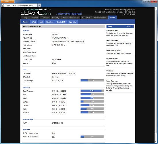 Настройка роутера TP-Link TL-WR741ND в DD-WRT Настрока роутера TP-Link TL-WR741ND в DD-WRT
