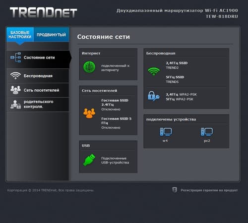 Настройка TrendNet TEW-818DRU Настройка TrendNet TEW-818DRU