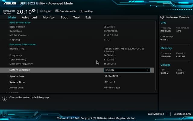 BIOS Asus VivoMini UN65