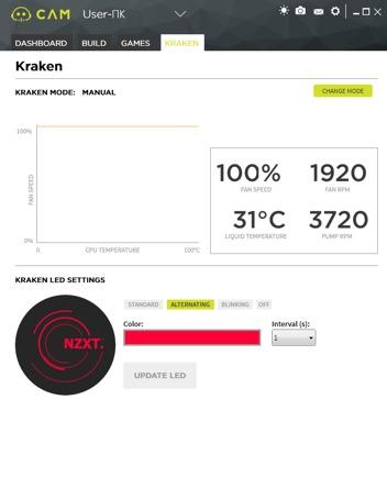 NZXT Kraken X41, Cam NZXT Kraken X41, Cam
