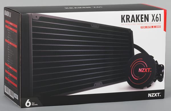 NZXT Kraken X61, коробка NZXT Kraken X61, коробка