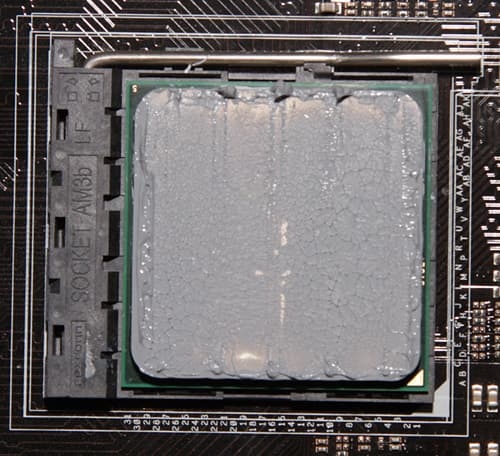 SilverStone AR06, распределение термопасты SilverStone AR06, распределение термопасты