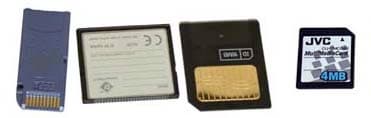 Memory Stick, CompactFlash, SmartMedia, MultiMedia Card