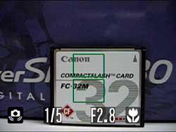 Menu Canon A80