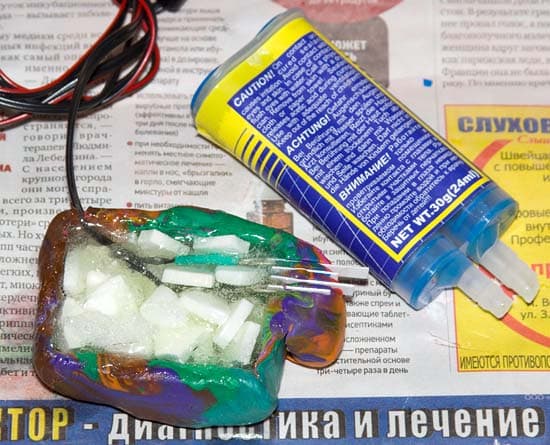Изготовление муляжа аккумулятора