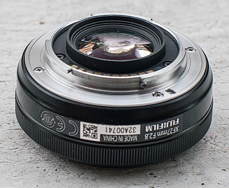 Стыковочный узел X-байонета Fujinon XF 27mm F2,8