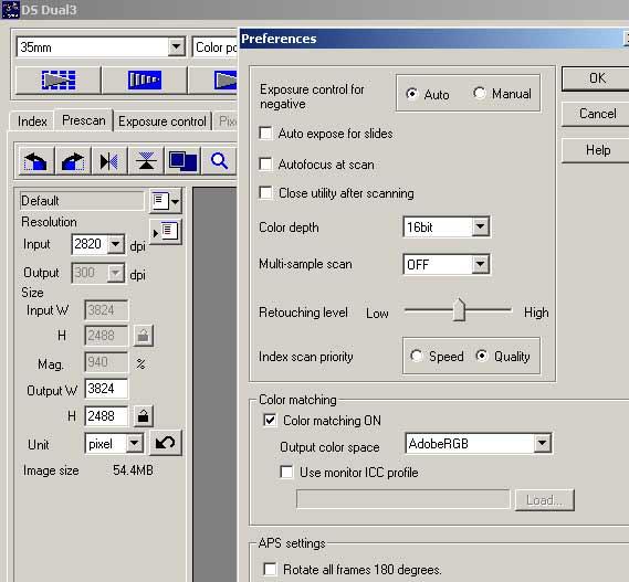 DiMAGE Scan Utility
