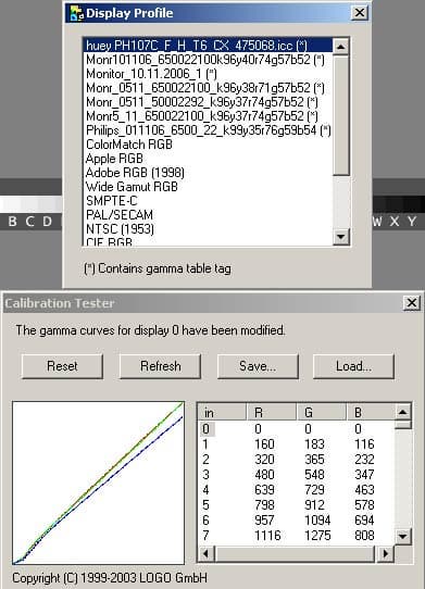 Display Profile и Calibration Tester