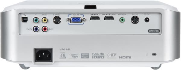 Проектор Acer H7532BD, задняя поверхность Проектор Acer H7532BD, задняя поверхность