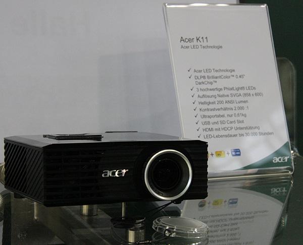 Мультимедийный DLP-проектор Acer K11 на выставке IFA 2010 Мультимедийный DLP-проектор Acer K11 на выставке IFA 2010