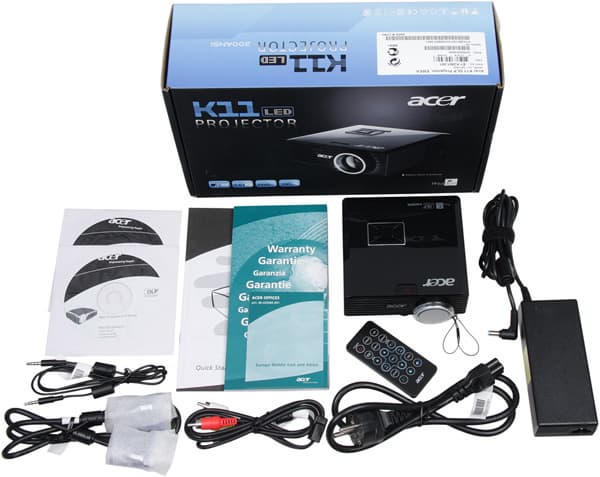 Мультимедийный DLP-проектор Acer K11, комплект поставки Мультимедийный DLP-проектор Acer K11, комплект поставки