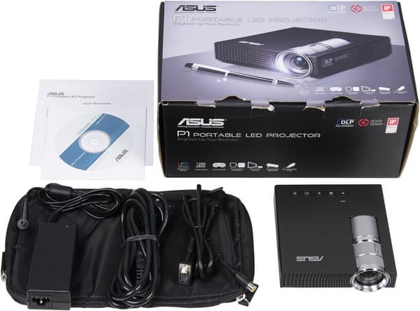 Проектор ASUS P1, комплектация Проектор ASUS P1, комплектация