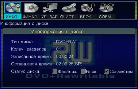 Record, DV-RW