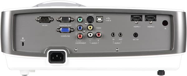 DLP-проектор BenQ W1200, задняя поверхность DLP-проектор BenQ W1200, задняя поверхность