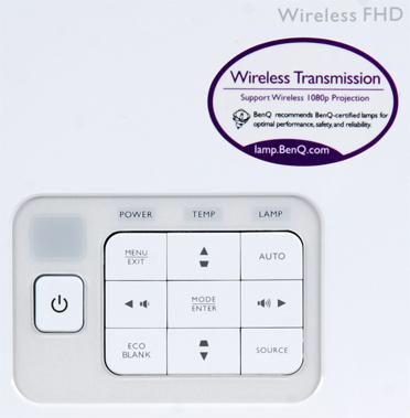 Проектор BenQ W1500, контрольная панель Проектор BenQ W1500, контрольная панель
