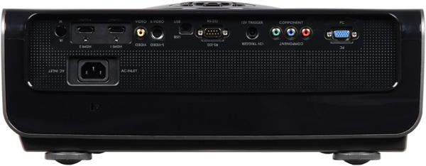 Проектор BenQ W7000, задняя поверхность