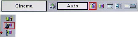 Profile menu