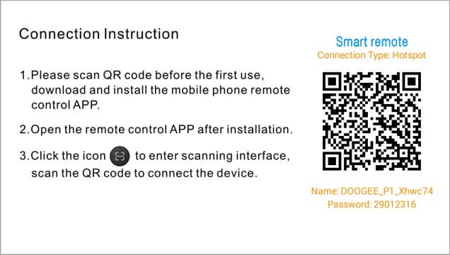 DLP-проектор Doogee Smart Cube P1, меню DLP-проектор Doogee Smart Cube P1, меню