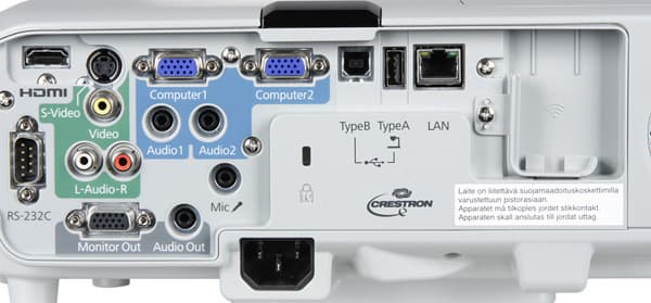 Проектор Epson EB-435W, интерфейсы Проектор Epson EB-435W, интерфейсы