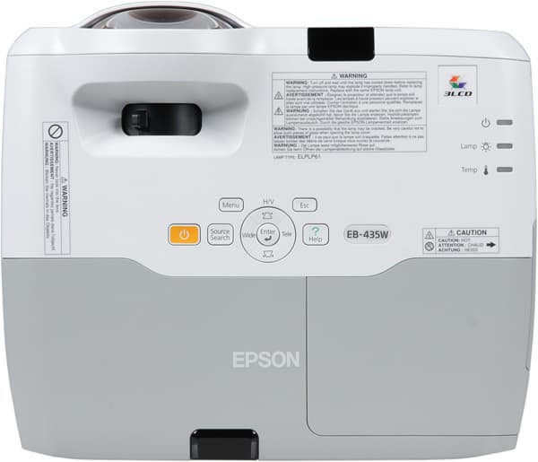 Проектор Epson EB-435W, верхняя панель Проектор Epson EB-435W, верхняя панель