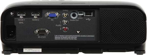 Проектор Epson EH-TW5200, задняя поверхность Проектор Epson EH-TW5200, задняя поверхность