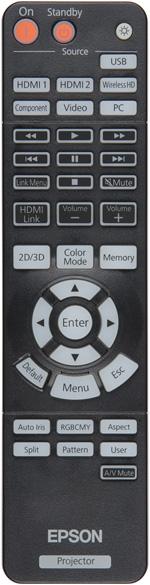 Проектор Epson EH-TW5900, пульт ДУ