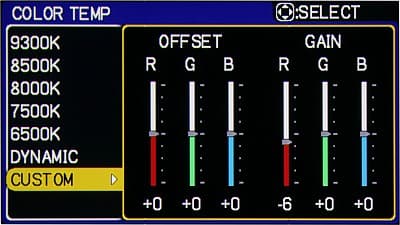 COLOR TEMP