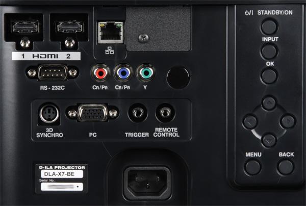 Проектор JVC DLA-X7-B, интерфейсы Проектор JVC DLA-X7-B, интерфейсы