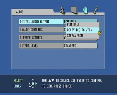 Setup, audio