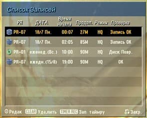 Record, Scheduler