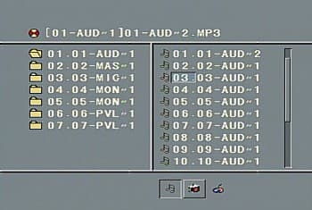 MP3 navigation