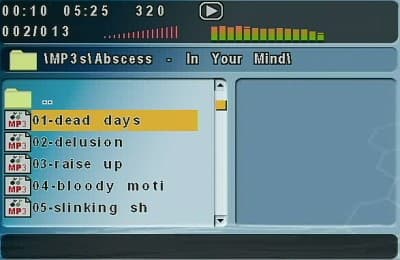 MP3 navigation