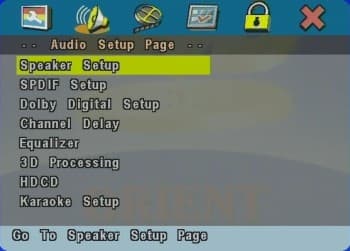 Setup, audio