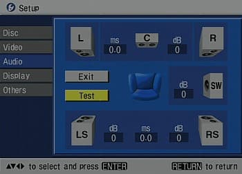 Setup, audio