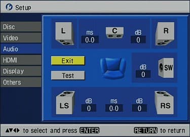 Setup, audio
