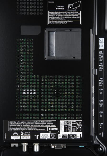 ЖК-телевизор Panasonic VIERA TX-LR42DT50, разъемы ЖК-телевизор Panasonic VIERA TX-LR42DT50, разъемы