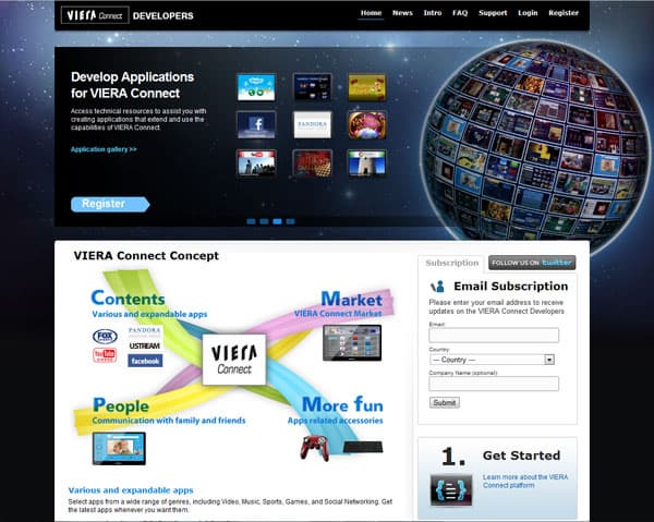 Портал для разработчиков приложений VIERA Connect Портал для разработчиков приложений VIERA Connect