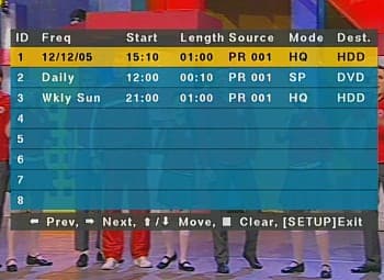 Record, Scheduler