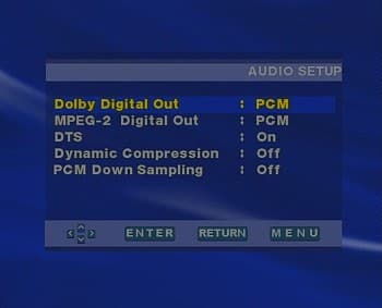 Setup, audio