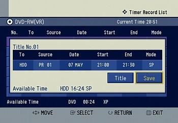 Record, Scheduler