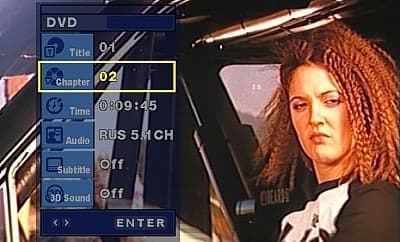 Info DVD, OSD