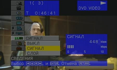 DVD, bitrate info
