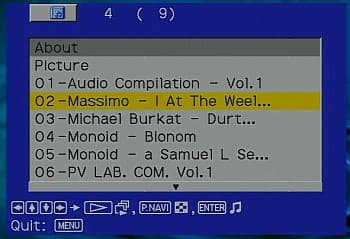 MP3 navigation