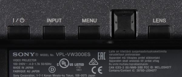 Проектор Sony VPL-VW300ES, кнопки управления Проектор Sony VPL-VW300ES, кнопки управления
