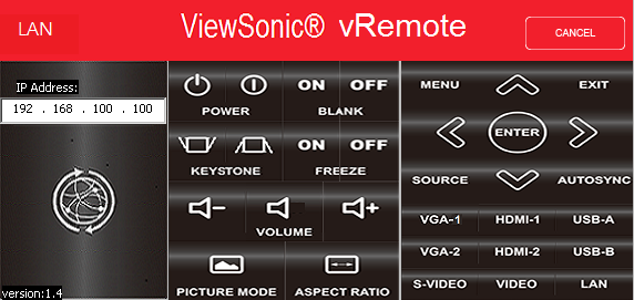 DLP-проектор ViewSonic LS830, vRemote DLP-проектор ViewSonic LS830, vRemote