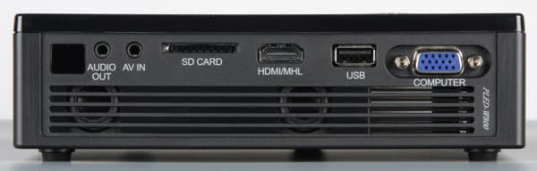DLP-проектор ViewSonic PLED-W800, вид сзади DLP-проектор ViewSonic PLED-W800, вид сзади